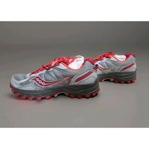 Saucony Excursion TR11 Womens US 8 Trail Running Shoes Gray‎ Red Sneaker